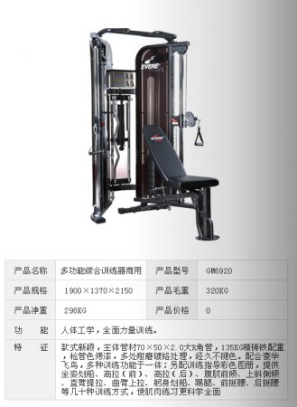 多功能綜合訓(xùn)練器商用