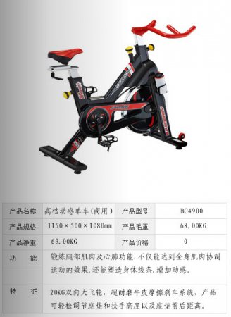 高檔動(dòng)感單車（商用）
