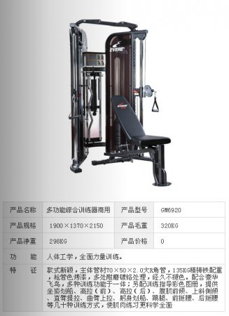 多功能綜合訓(xùn)練器商用